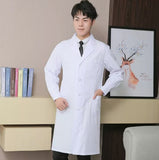 White Coat Long Sleeve Female Male Beauty Doctor Nurse Work Clothes