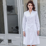 White Coat Long Sleeve Doctor Female Nurse Dress Short Sleeve Lab Coat