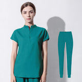 Elastic Female Brush Hand Suit Doctor Nurse Oral Work Suit